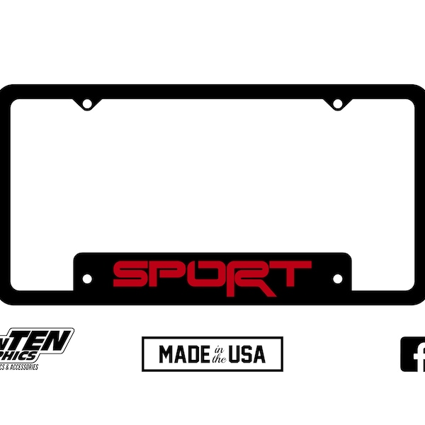 Toyota TRD Styled Sport License Plate Frame