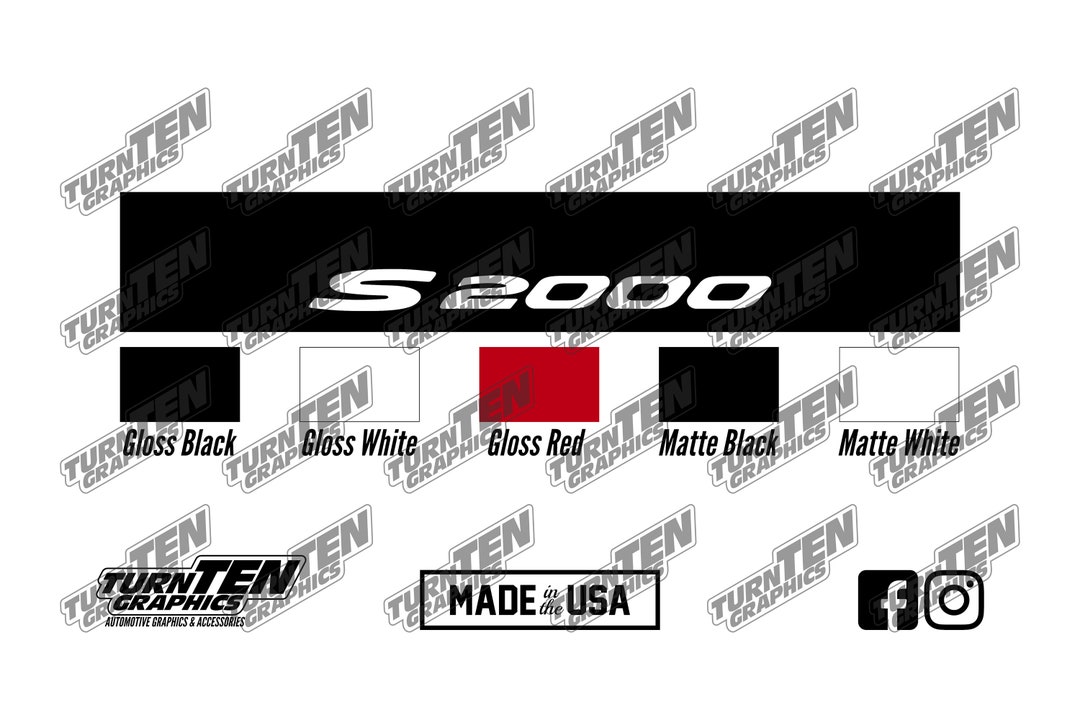 20002009 Honda S2000 Windshield Banner AP1 AP2 VTEC Sun Strip Sun