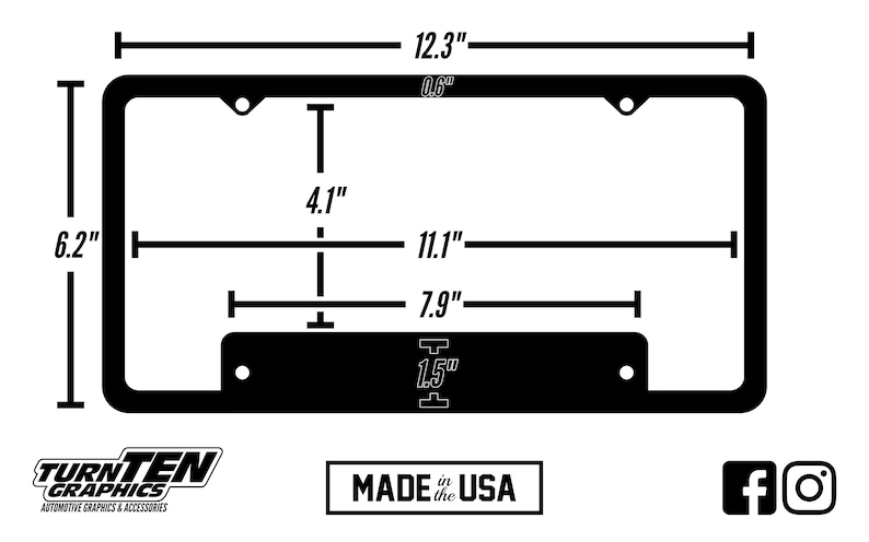 Ford ST License Plate Frame Focus Fiesta Edge Explorer
