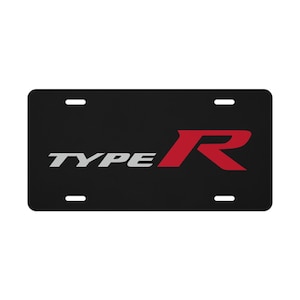 2017-2026 Honda Civic Type R Aluminum Vanity License Plate | FK8 | FL5 | Type R | Hatchback