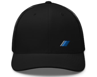 Toyota Style Heritage Retro Classic Blue Stripe Trucker Hat