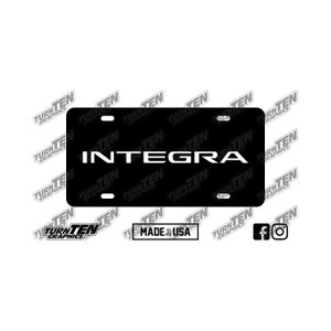 Plaque d'immatriculation pour meuble-lavabo Acura Integra 2023 | DE4 | DE5 | Spécification A | Type S | à hayon | Fabriqué aux États-Unis