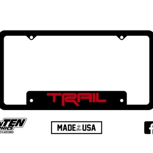 Toyota TRD Styled Trail License Plate Frame