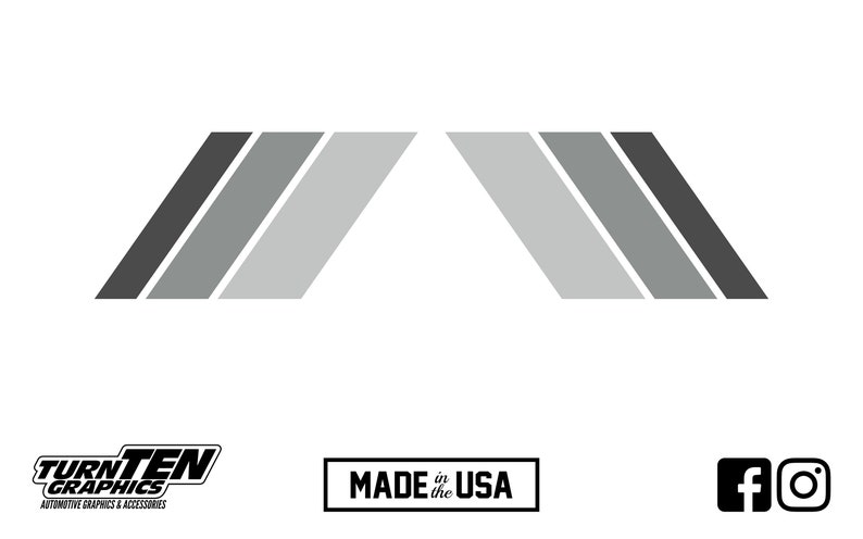 Toyota Style Heritage Classic Retro Stripe Decals Etsy