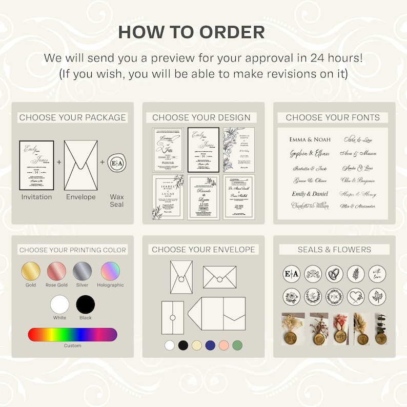 Gold mirror acrylic RSVP card with a scannable QR code for fast wedding replies