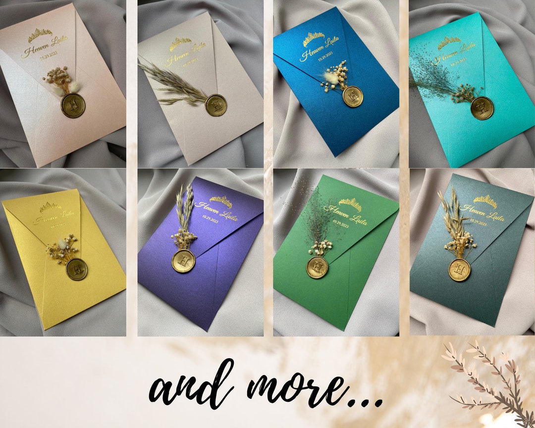 Glitter Envelope Color Changing Fee - Etsy