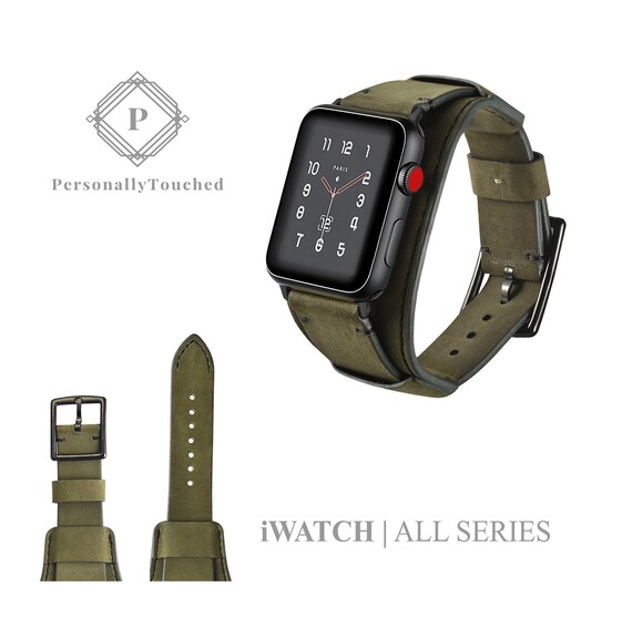 olive green apple watch band 38mm