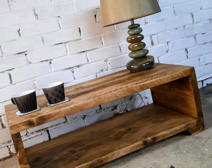 Rustic Coffee Table | Media Unit | TV Stand |  Reclaimed Solid Wood