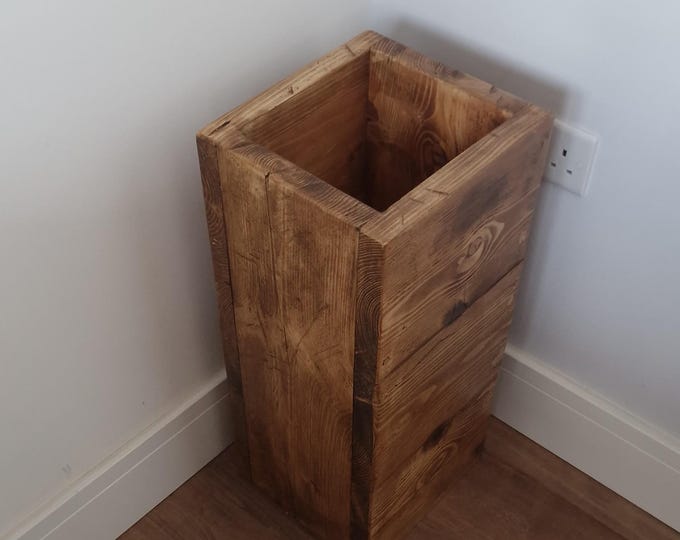 Rustic Vintage Umbrella Stand | Hallway Storage Furniture | Reclaimed Solid Wood