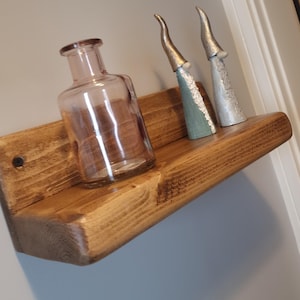 Rustic Floating Shelves | Solid Wood | Country Cottage Style