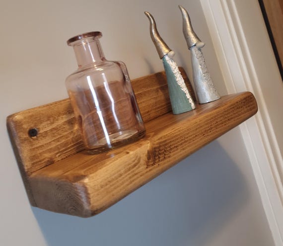 Rustic Floating Shelves | Solid Wood | Country Cottage Style