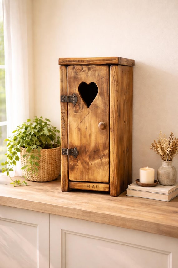 Handcrafted Reclaimed Wood Bedside Table | Nightstand | Rustic Side Table | Handmade in the UK |