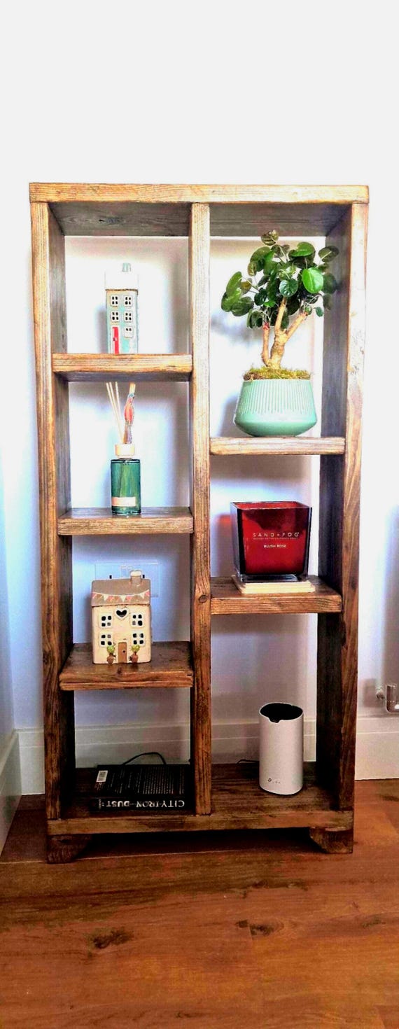 Handmade Rustic Wall Unit | Bookcase | Display Case