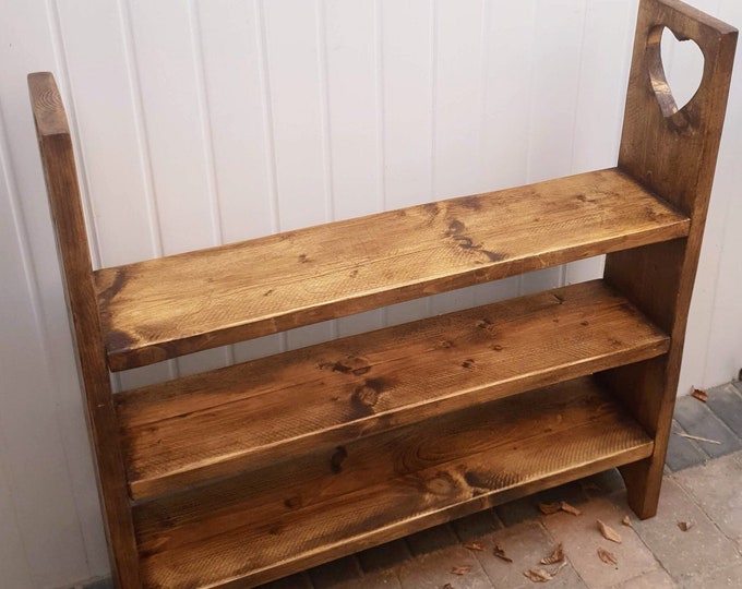 Wooden Rustic Farmhouse Style Boot & Shoe rack and Storage