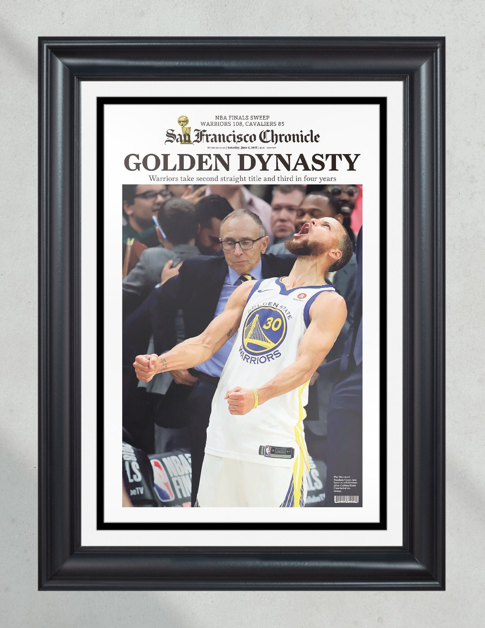 Warriors 2018 NBA Golden Dynasty Game 4 Championship T-shirt - San  Francisco Chronicle online store