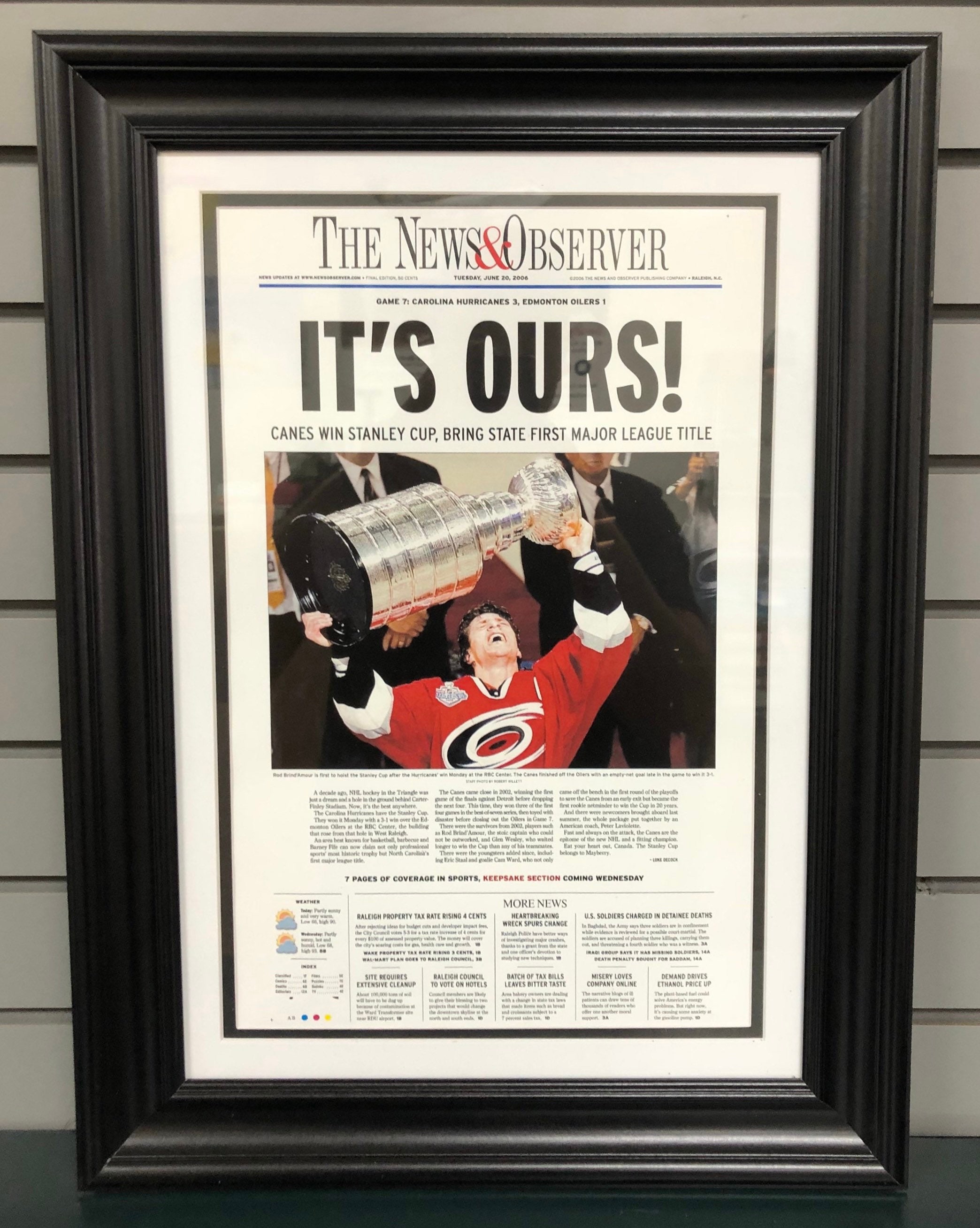 Carolina Hurricanes Framed 15 x 17 2021 NHL Central Division Champions  Collage