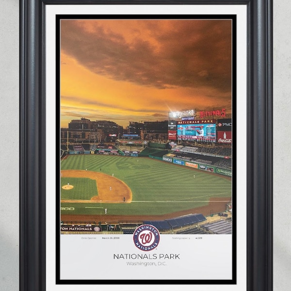 Washington Nationals Nationals Park Framed Print