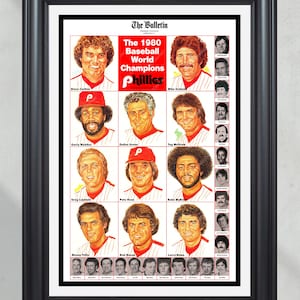 1980 Philadelphia Phillies World Series Champions | Framed Newspaper Poster by The Bulletin