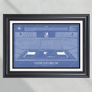 Memphis Grizzlies FedEx Forum NBA Basketball Stadium Blueprint