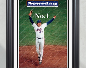 1986 NY Mets-wereldkampioenen: 'Nee. Ingelijste krant 1' Victory Celebration