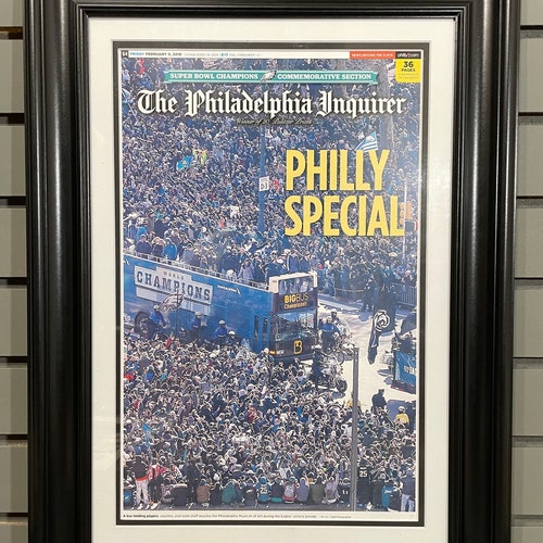 Philadelphia Eagles Super Bowl Champions Framed Original - Etsy