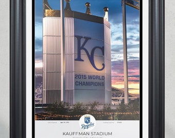 Kansas City Royals Kauffman Stadium Framed Print