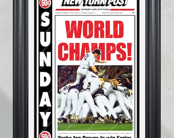 Vintage 2000 New York Yankees World Champions Plaque 13
