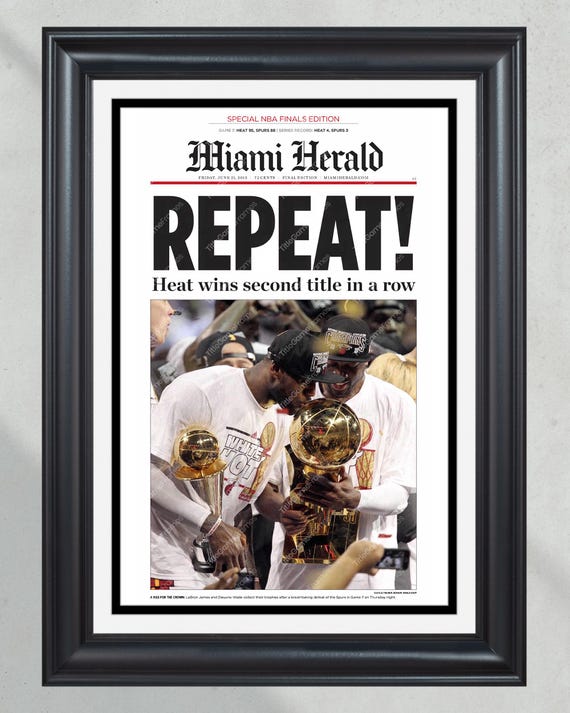 miami heat championship newspaper