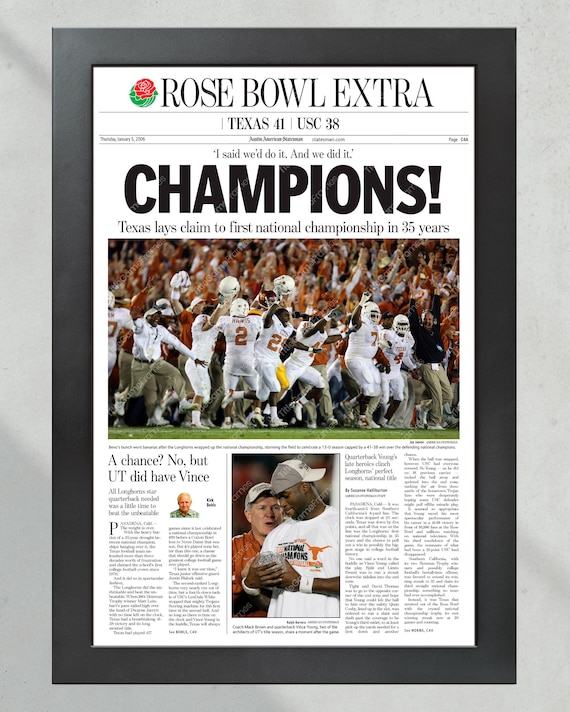 2005 Texas Longhorns NCAA Rose Bowl College Football Champions