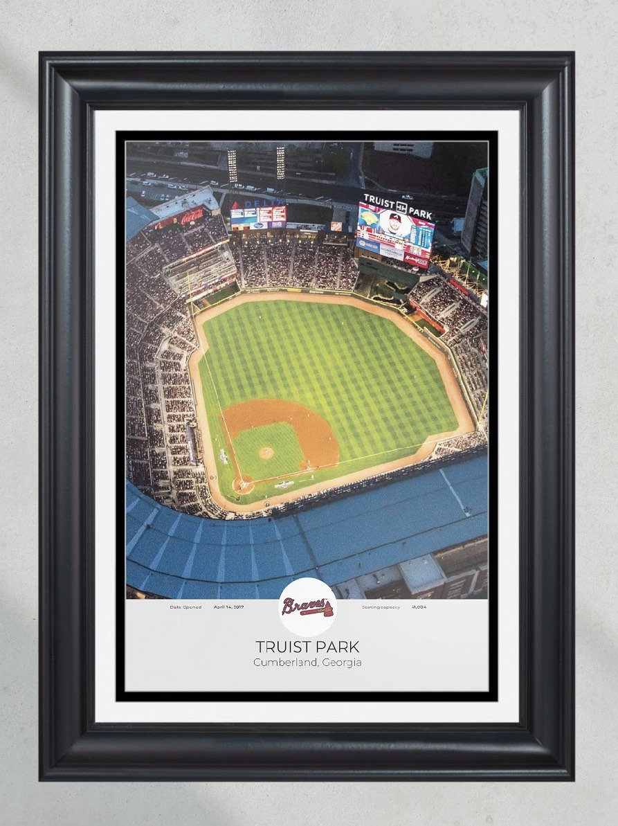 Atlanta Braves Truist Park Framed Print PT60669