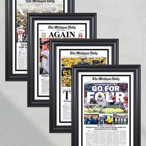 Michigan Wolverines OSU Rivalry Collector&#39;s Set (2021-2024) - Michigan Daily Newspaper