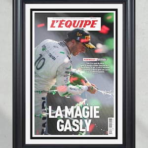 2020 Pierre Gasly Italian Grand Prix 2020 F1 Race Championship Front Page Newspaper