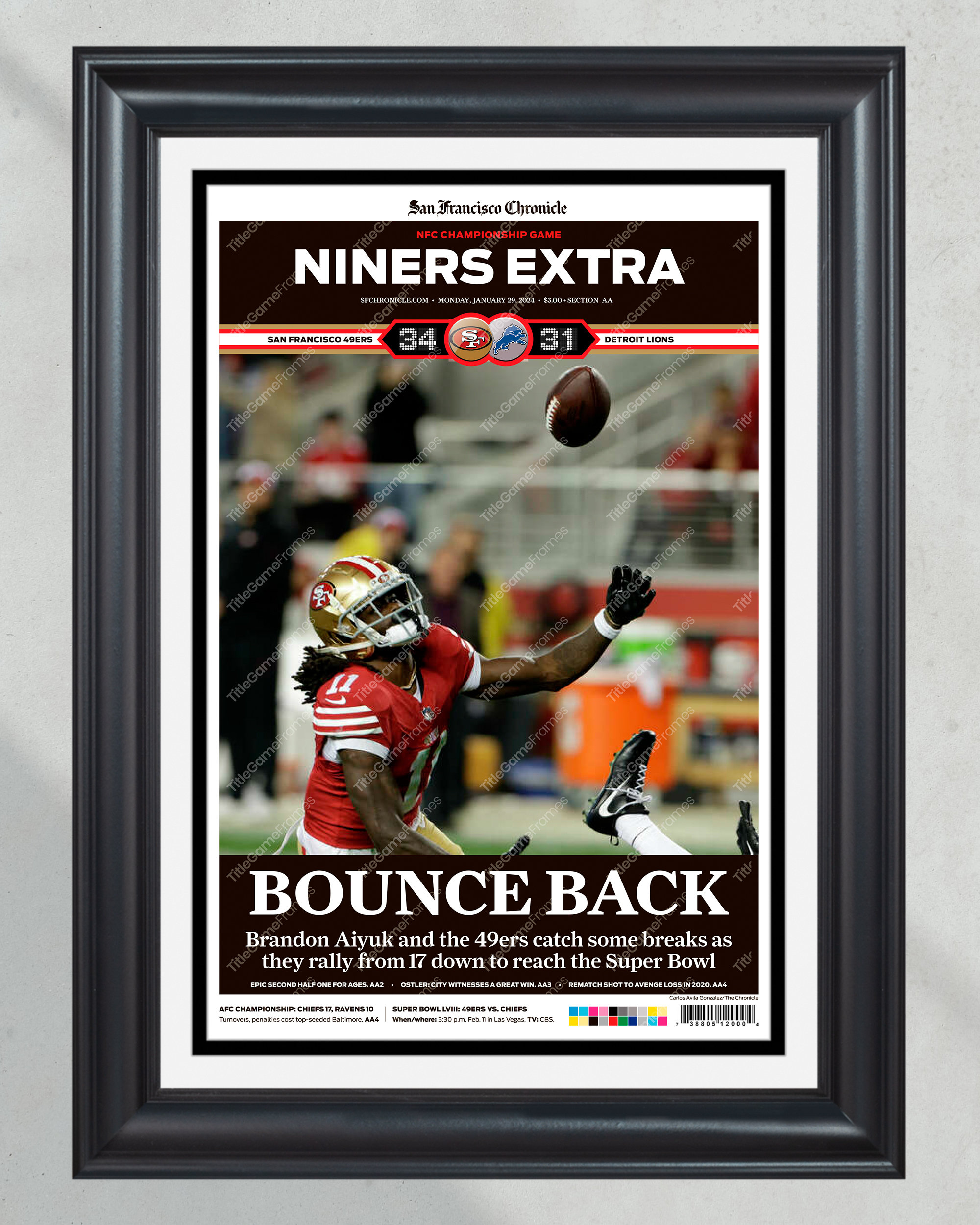 2024 San Francisco 49ers NFC Champions: 'Bounce Back' to Super Bowl Glory PT60612