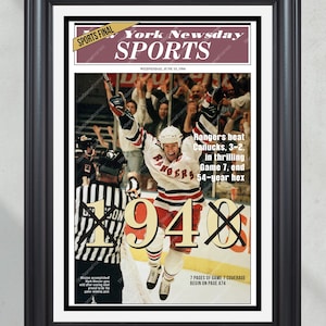 1994 New York Rangers NHL Stanley Cup Cup 2019 Titelblatt Print Madison Square Garden