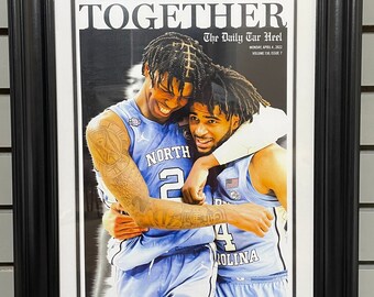 Tar Heels basketball poster jerseys