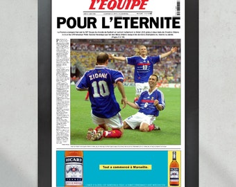 1998 World Cup France Defeats Brazil 'POUR L'ETERNITE' L'equipe's