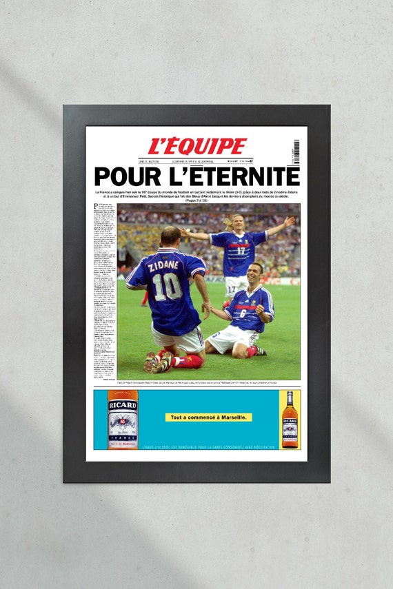 1998 World Cup France Defeats Brazil 'POUR L'ETERNITE' L'equipe's