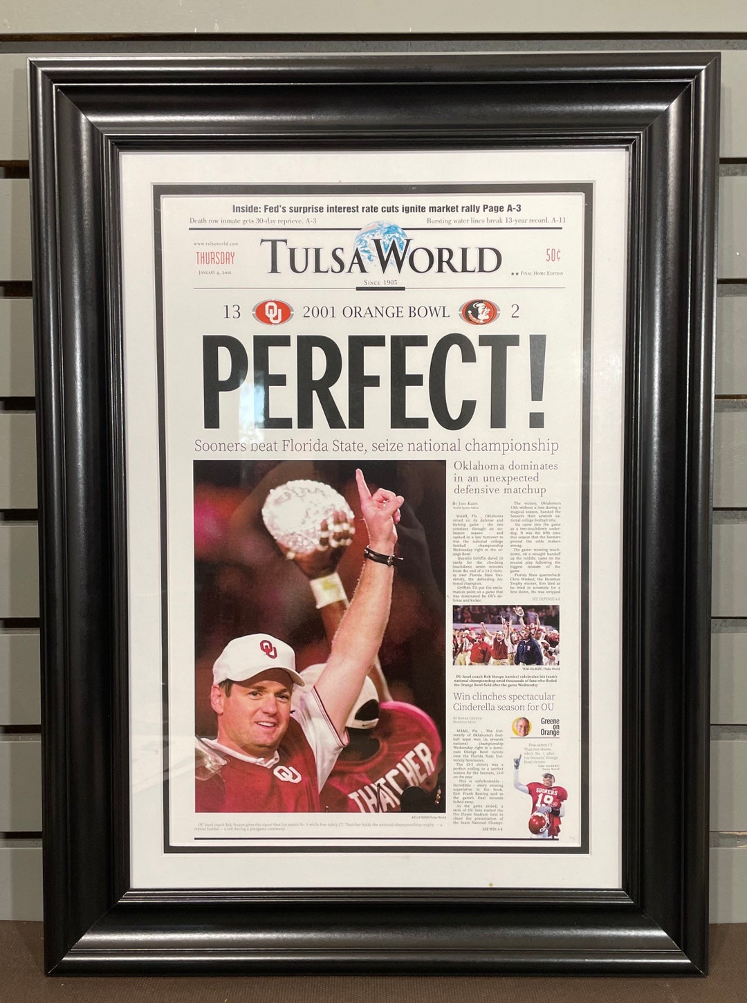 2000 Oklahoma Sooners NCAA College Football National Champions - Etsy