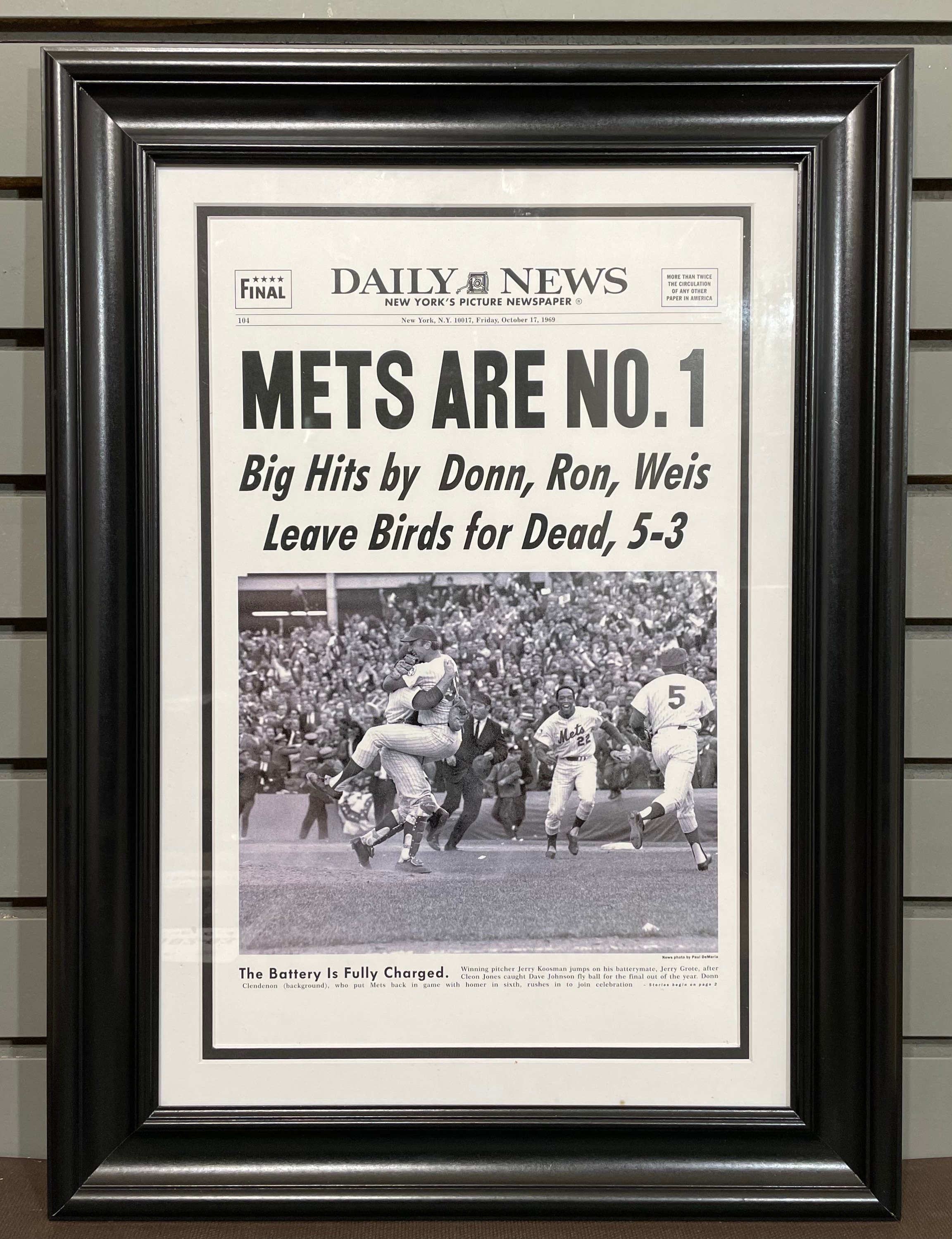 NY METS 1969 WORLD SERIES WHITE JERSEY SGA XL 50 ANNIVERSARY New York MLB