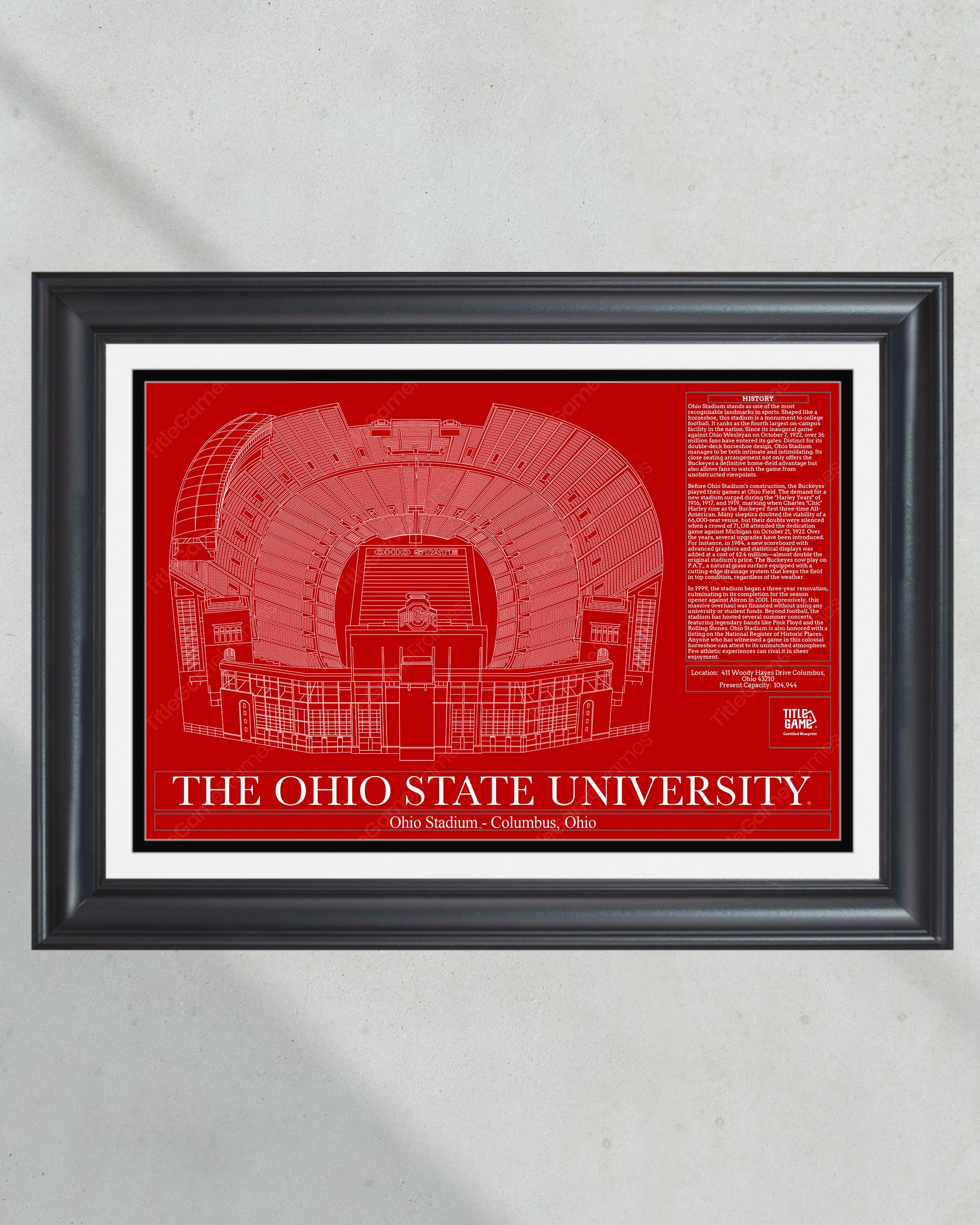 OSU Flag Football Creative Ohio State Fan Gift - Personalized