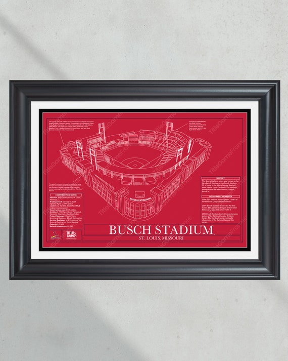 St Louis Cardinals Busch Stadium Framed Print 