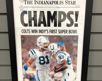 Indianapolis Colts Qb Peyton Manning, Super Bowl Xli Sports Illustrated  Cover Framed Print by Sports Illustrated - Pixels