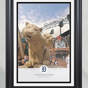Detroit Tigers Comerica Park Framed Print