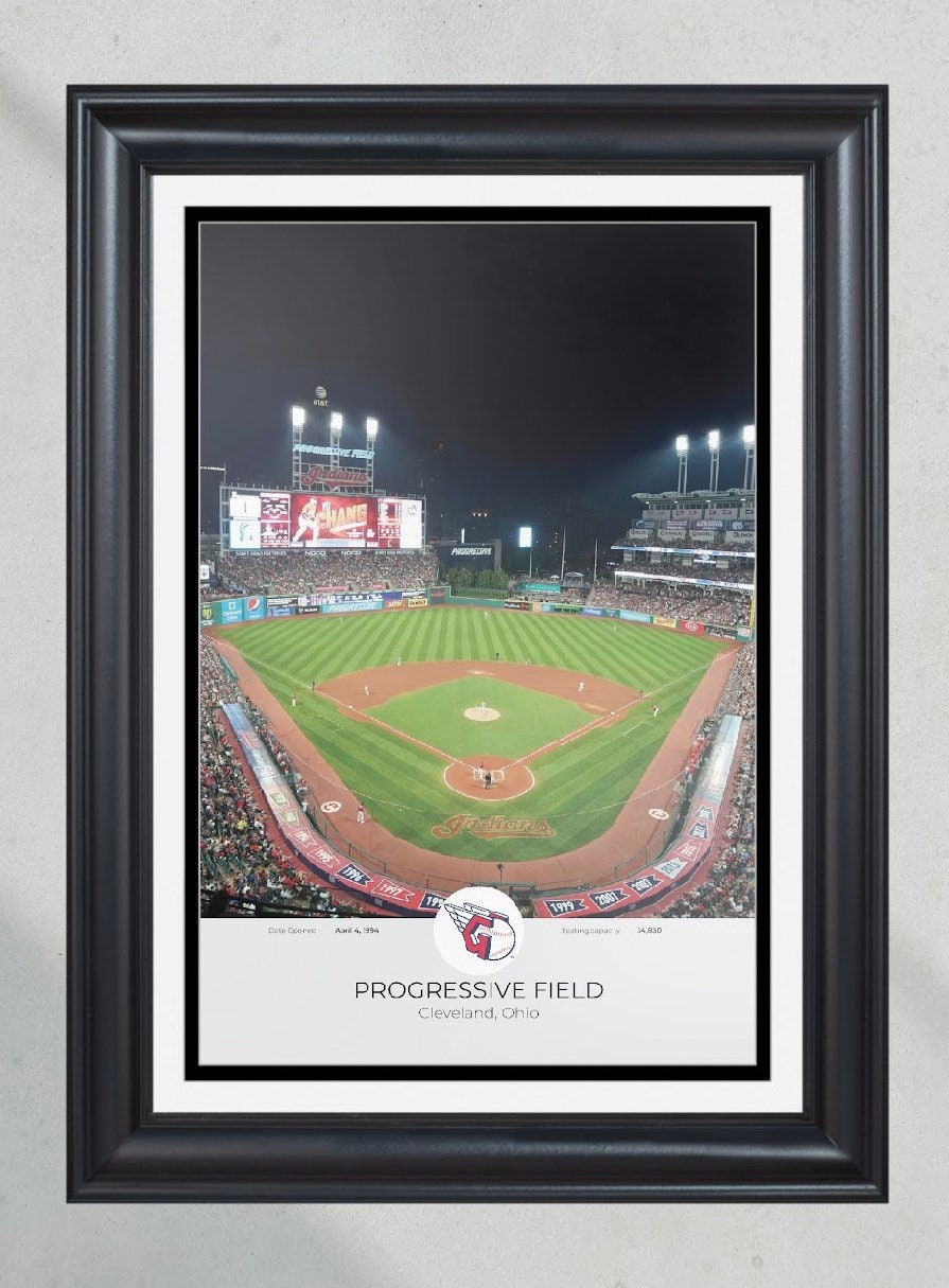 Cleveland Guardians Progressive Field Framed Print PT60707