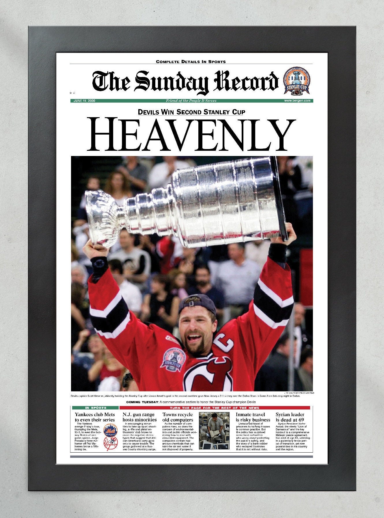 NHL STANLEY CUP CHAMPIONS 2000 - New Jersey Devils 