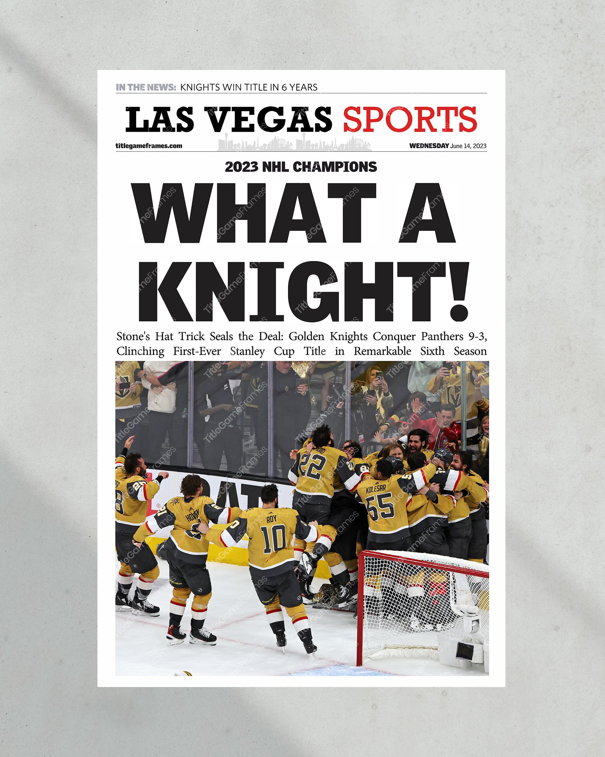 Northern Nevada's top 2023 sports stories: No. 10 Vegas Golden Knights win Stanley  Cup