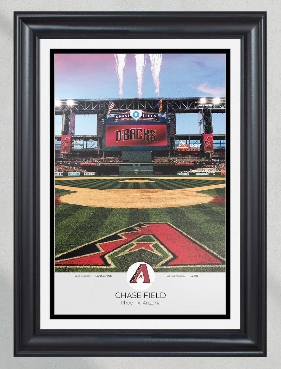 Arizona Diamondbacks Chase Field Framed Print - Etsy
