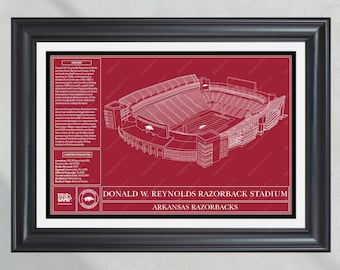 Donald W. Reynolds Razorback Stadium: blauwdruk stadion