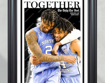 2022 North Carolina Tar Heels ‘Defeating Doubt’ Final Four Framed Front Page Newspaper Print