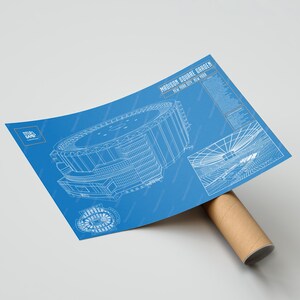 New York Knicks Madison Square Garden NBA Basketball Stadium Blueprint image 9